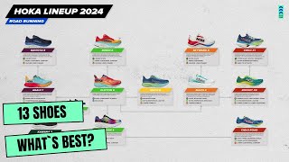 Hoka Running shoes lineup Scheme and Explanation 2024 [upl. by Novia]