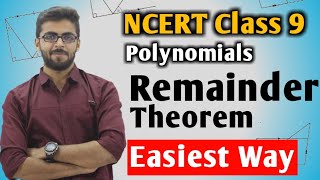 Remainder Thorem in HINDI  Class 9 NCERT Mathematics  Polynomials Class 9 Mathematics [upl. by Aspia]