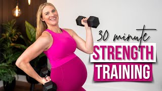 30 min Full Body Strength Training with Dumbbells  ALL STANDING [upl. by Lehcim]