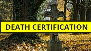 Thanatology lec 2 death certification and changes after death [upl. by Lette]