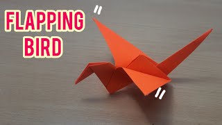 How to make a flapping bird  easypapercraft Origami  पेपर आर्ट एण्ड क्राफ्ट [upl. by Hannala]