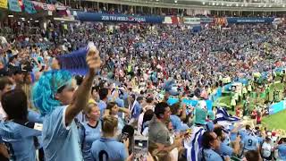 Uruguay le gana a Portugal  hinchada celeste [upl. by Arfihs]