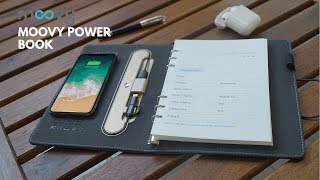 MOOVY POWER BOOK  Chargement sans fil rapide Batterie intégrée amp Planner Agenda toutenun [upl. by Materse]