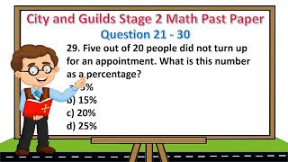 Functional Skills Maths L2 Sample Paper 3 City amp Guilds Complete [upl. by Januarius]