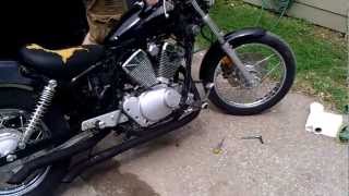 Yamaha Virago 250 pipes test [upl. by Laforge599]