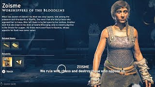 Assassins Creed Odyssey Kill Zoisme  Worshippers of the Bloodline Cultist [upl. by Abeh]