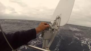 Offshore With the 2014 Sailomat Steering Vane [upl. by Jamieson352]