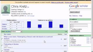 Tracking My Citations in Google Scholar [upl. by Redford]