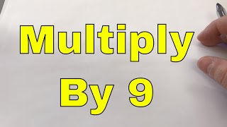 An Easy Way To Multiply By 9Math Multiplication Trick [upl. by Daye]