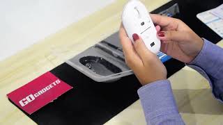 UNBOXING  A4Tech Fstyler FB20 Bluetooth amp 24G Wireless Mouse Icy White  GO GADGETS [upl. by Eenat]