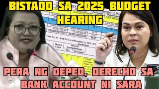 DEPED BUDGET HEARING 2025 SINALO NI ANGARA ANG PALPAK NI SARALUISTRO [upl. by Ihpen]