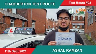 UK Practical Driving Test Route  Chadderton Test Route  Ashal Ramzan  11th September 2021 [upl. by Tabitha]