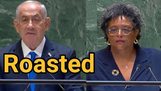 Barbados PM’s extraordinary reply to Netanyahu for selective use of Bible in UN  Janta Ka Reporter [upl. by Aneehsak]