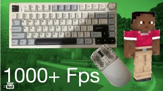 1000 Fps Minecraft Bedwars ASMR Crisp Mouse and Creamy Keyboard [upl. by Koralie49]