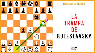 Lección de ajedrez La trampa de Boleslavsky [upl. by Adnorrahs]