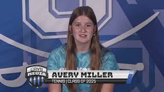 Tennis Senior  Avery Miller [upl. by Mahsih651]