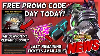 Free Promo Code Day Today  Last Remaining Banquet Tickets To Farm  AW Rewards Payout  More MCN [upl. by Holsworth]