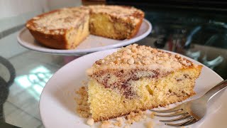 Butter Streusel Coffee Cake from scratch [upl. by Calandra718]