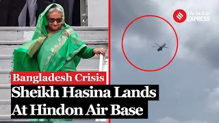 Bangladesh Crisis Sheikh Hasina Arrives in India At Hindon Air Force Base [upl. by Eedyaj788]