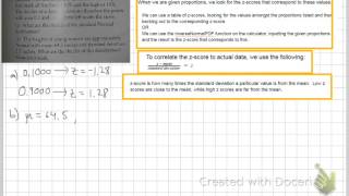 Statistics Deciles of a normal distribution [upl. by Ycats]