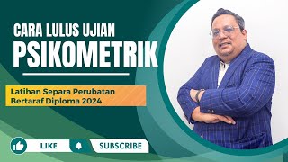 Contoh Soalan Ujian Psikometrik Latihan Separa Perubatan Bertaraf Diploma 2024 [upl. by Alimaj780]