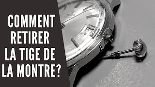 Comment retirer la tige dune montre [upl. by Nymsaj]