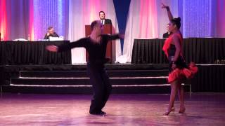 2014 Riverfront Dancesport Festival  Josh Tilford amp Ashley Nicole Mambo Show Dance [upl. by Elauqsap137]