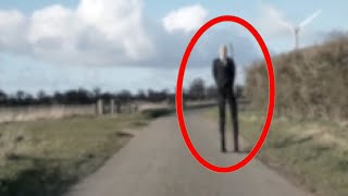 5 Scariest Slenderman Sightings Caught On Dashcam [upl. by Llirret]