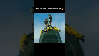 BUMBLE BEE AWESOME ENTRY EVER 🥶transformers bumblebee alien man movies superhero reels [upl. by Ayrotal201]