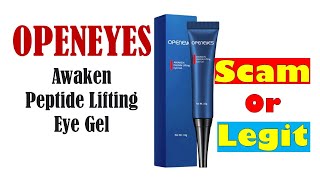 Openeyes Awaken Peptide Lifting Eye Gel scam explained [upl. by Hanna]