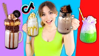 I Tried VIRAL Tik Tok Drinks  Edible Food Art  Satisfying Tik Tok Drinks [upl. by Waers887]