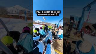 Une station de ski sur un Volcan actif 🤯🌋 🎥 ​⁠insta360 X4 ski volcan insta360 insta360x4 [upl. by Bred]