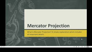 What is Mercator Projection [upl. by Dowell541]