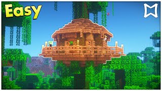 ► Minecraft Survival Jungle Tree House Tutorial EASY [upl. by Johnsson]