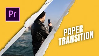 Make Amazing PAPER TEAR TRANSITIONS In Just A Minute  Adobe Premiere Pro [upl. by Queston]