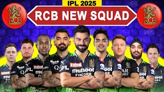 IPL 2025  Royal Challengers Bangalore New Squad  RCB Full Players List IPL 2025  RCB Squad 2025 [upl. by Nilkoorb624]