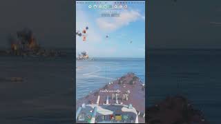 Warships🏴‍☠️  Petro finds Shima  Last second lucky sinking worldofwarships wows cqc [upl. by Senilec803]