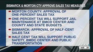 Bismarck and Morton County residents approve sales tax measures [upl. by Gustie193]