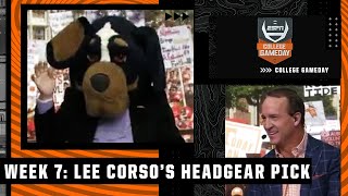 Lee Corsos headgear pick for Alabama vs Tennessee with Peyton Manning  College GameDay [upl. by Yelkreb]