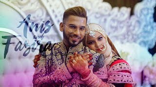 MALAYSIA INDIAN MUSLIM WEDDING Kuala Lumpur   Anis amp Fazira  Reception By NEXT ART [upl. by Rozina]