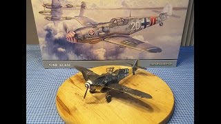 Baubericht Eduard 148 Messerschmitt Bf 109G6 spät ProfiPack inklusive Lackierung und Alterung [upl. by Khichabia57]