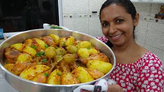 COMO FAZER COXAS DE FRANGO NO FORNO COM BATATAS CORADAS [upl. by Delogu]