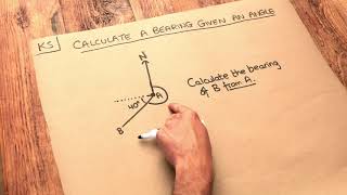 Key Skill  Calculate a bearing given an angle [upl. by Adriana]