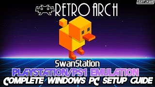 Retroarch☆PS1SwanStation Setup Guide retroarch ps1 emulator [upl. by Kreegar]