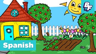 Learn Spanish STEM vocabulary in the garden with BASHO amp FRIENDS  El Jardín [upl. by Krishnah]