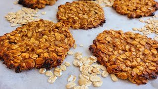 3 Ingredient Oat Cookies  Done in 15 Minutes [upl. by Nosyaj884]