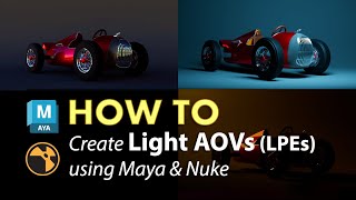 How To  Create Light AOVs LPEs using Maya and Nuke [upl. by Aicenev627]