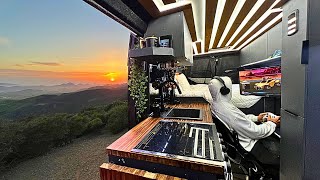 Vanlife Gaming on a Mountain  Ultimate Setup [upl. by Dyal778]