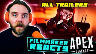 FILMMAKER REACTS APEX LEGENDS  ALL LAUNCH TRAILERS  MAKE THIS A MOVIE ALREADY [upl. by Alabaster]