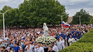 Medjugorje 43rd anniversary  Our Lady in procession [upl. by Dott]